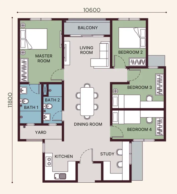 Type B Layout